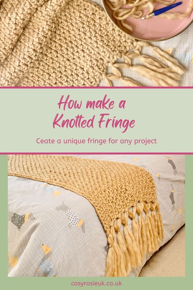 How to tie 2025 fringes on a blanket